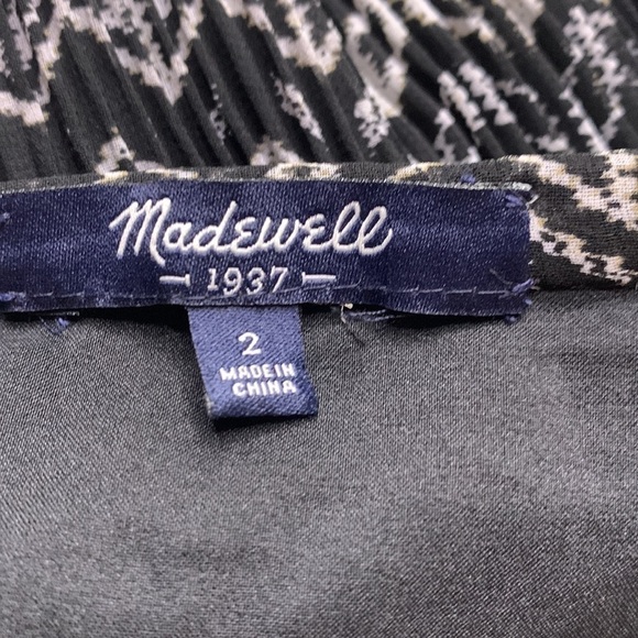 Madewell pleated a line bohemian print mini skirt women’s 2 lined small - Picture 5 of 7